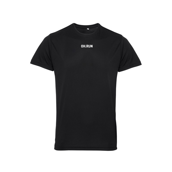 black lightweight running t-shirt