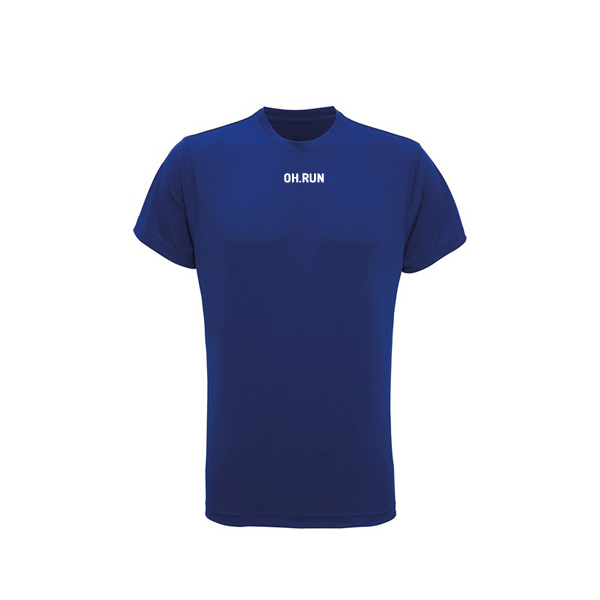 blue lightweight running t-shirt