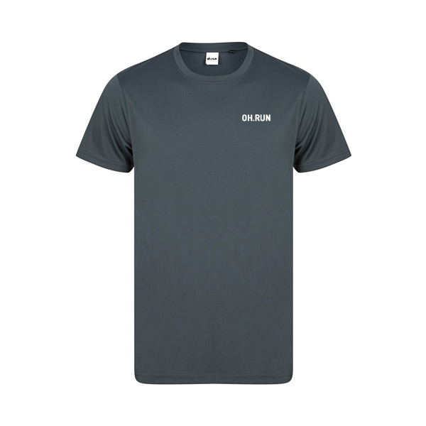 oh running t-shirt charcoal