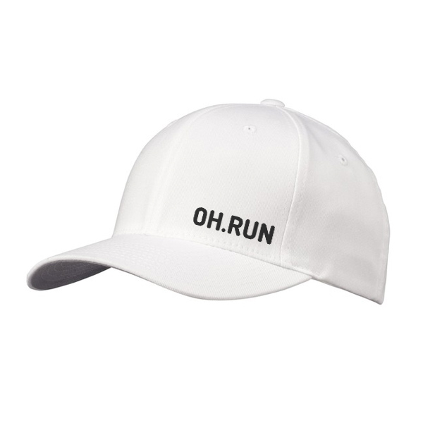 Overhill White Running Cap