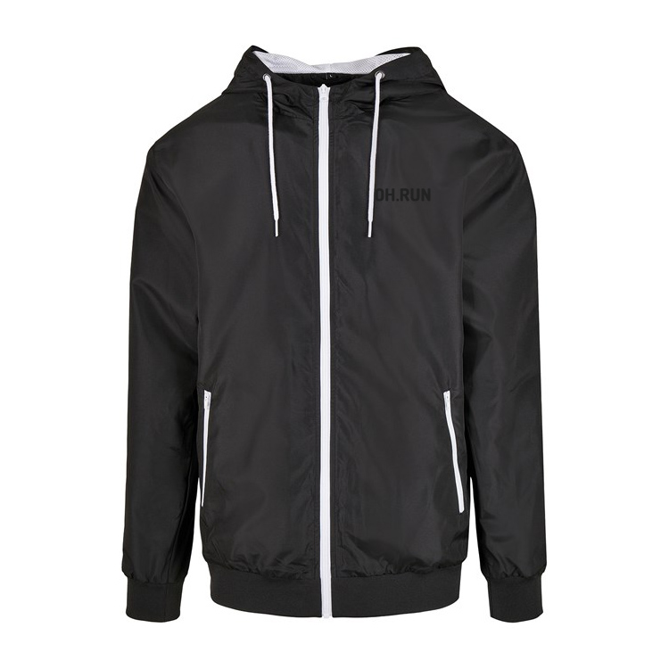 Overhill Running Recycled Wind-Runner Jacket (black)